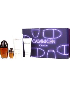 Obsession Women's Fragrance Set: Eau de Parfum Spray 3.4 oz, Body Lotion 6.7 oz, Shower Gel 3.4 oz, & Mini Spray 0.5 oz