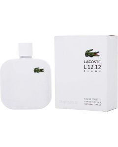 Lacoste L.12.12 Blanc Eau de Toilette Spray - 5.9 oz - Fresh Clean Scent for Men