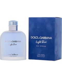 D & G Light Blue Intense Men's Eau de Parfum Spray - Refreshing 6.7 oz Scent