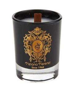 Tiziana Terenzi Almond Vanilla Small Black Glass Candle 1.4 oz