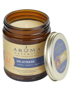 De Stress Aromatherapy 339412 Relaxing Candle - Lavender, Chamomile, & Bergamot Blend - 3x3 Inch Jar