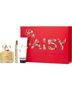 Marc Jacobs Daisy Gift Set: Eau de Toilette Spray 3.4 oz, Body Lotion 2.5 oz & Mini Spray 0.33 oz for Women