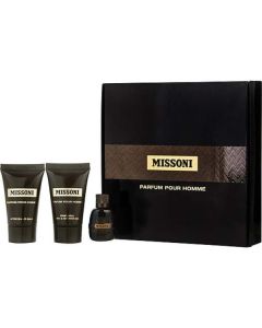 Missoni Men's Trio: Fresh Scent, Smooth Skin, Invigorating Clean - Travel Size
