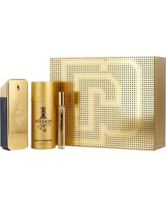 Paco Rabanne 1 Million Men's Fragrance Set - EDT 3.4 oz, Deodorant 5.1 oz, Mini EDT