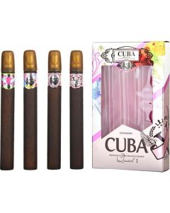 Cuba Variety - Sensual Quad for Women: Heartbreaker, La Vida, Victory, VIP - 1.17oz EDP Spray