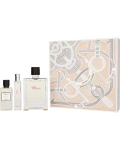 Terre D'hermes Men's Fragrance Set: 3.3oz EDT, 1.35oz Shower Gel & 0.5oz EDT Mini