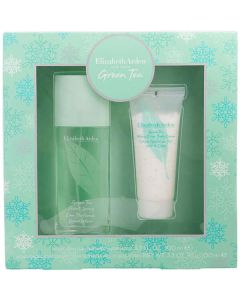 Green Tea 382341: Refreshing Duo - Eau de Parfum Spray 3.3 oz & Honey Drops Body Cream 3.3 oz for Her