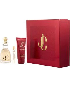 Jimmy Choo I Want Choo - Seductive Fragrance Set for Her - 3.3 oz Spray, 3.3 oz Lotion, & Mini Spray