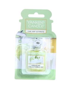 Yankee Candle Vanilla Lime Car Jar - Fresh Scent for Any Ride