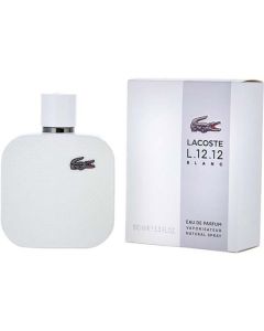 Lacoste L.12.12 Blanc Eau de Parfum Spray 3.3 oz - Clean & Confident Scent for Men