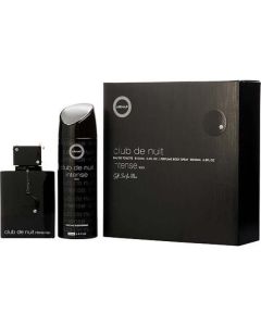 Armaf Club De Nuit Intense: Mystery & Power - EDT 3.6 oz & Body Spray 6.8 oz for Men