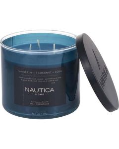 Nautica Coastal Breeze Candle 14.5 oz - Refreshing Ocean Air for Your Space