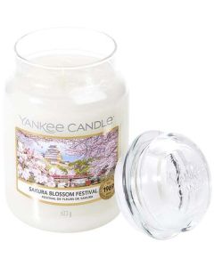 Yankee Candle Sakura Bloom Festival Scented Jar 22 Oz - Relaxing Home Fragrance