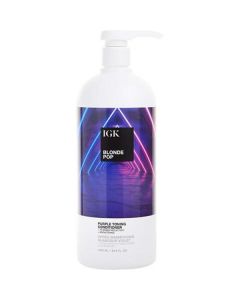 Igk Blonde Pop - Purple Toning Conditioner - 33.8 fl oz - For Blonde Hair - Achieve Brighter Color