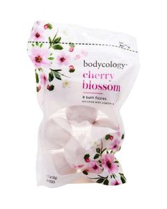 Bodycology Cherry Blossom Bath Fizzies 8 Count, 2.1 oz - Relaxing Aromatherapy for Women