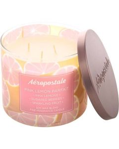 Aeropostale Pink Lemon Parfait Candle 14.5 Oz - Sweet & Refreshing Aroma
