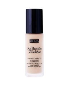 Pupa No Transfer Foundation #100 Porcelain 1 oz - All Day Comfort & Flawless Finish