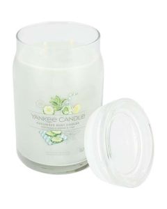 Yankee Candle Cucumber Mint Cooler Large Jar - 22 oz - Refreshing Home Fragrance