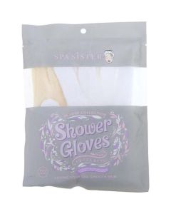 Spa Accessories Twin Exfoliating Gloves - Gentle & Effective (White & Beige) - All Skin Types