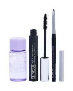 Clinique All-Star Eye Set: Black Mascara 7ml + Makeup Remover 30ml + Eyeliner 0.14g - Easy Beauty Essentials