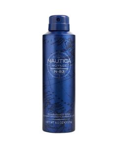 Nautica Voyage N-83 Body Spray - 6 oz Deodorizing Freshness for Men