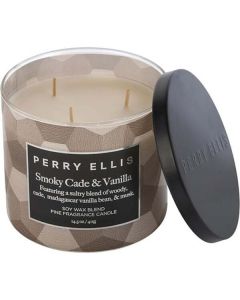 Perry Ellis Smoky Cade & Vanilla Candle - 14.5 oz Unisex Luxury