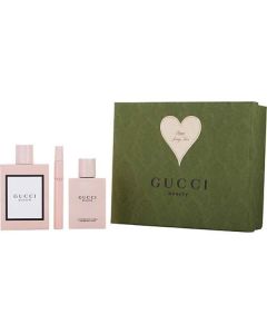 Gucci Bloom Eau de Parfum Set - 3.3 oz Spray, 3.4 oz Body Lotion & .34 oz Mini Spray for Women