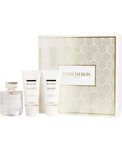 Boucheron Quatre: Eau de Parfum, Body Lotion & Shower Gel Set - 3.3 Oz Each