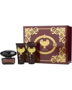 Versace Crystal Noir: Edt Spray (1.7 Oz) + Body Lotion (1.7 Oz) + Shower Gel (1.7 Oz) - Women's Fragrance Set