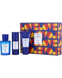 Acqua Di Parma Blue Mediterraneo Mirto Di Panarea Set - EDT 2.5oz, Body Lotion 1.7oz, Shower Gel 1.4oz - Unisex