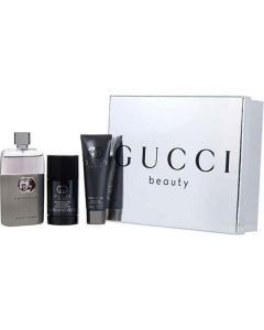 Gucci Guilty Pour Homme: 3 oz EDT Spray, 2.5 oz Deodorant, 1.6 oz Shower Gel - The Modern Man's Trio
