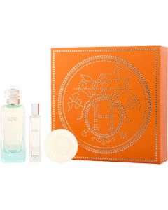 Un Jardin Sur Le Nil Eau de Toilette 3.3 oz Spray Set with Soap & Mini EDT for Women