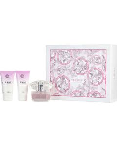 Versace Bright Crystal 1.7 oz EDT Spray Gift Set for Women (Lotion & Shower Gel)