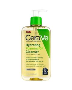 CeraVe Hydrating Foaming Oil Cleanser - 12 fl oz (355ml) - Gentle Cleansing for Dry, Sensitive Skin