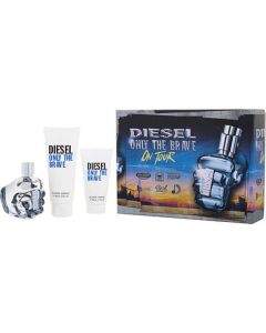 Diesel Only The Brave: 2.5 oz EDT Spray + Two Shower Gels (3.4 oz & 1.7 oz) - For Men