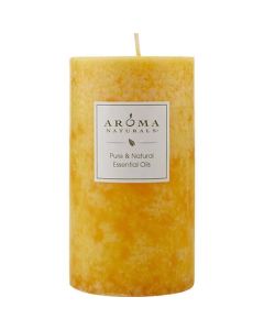 Relaxing Aromatherapy Lavender & Tangerine Pillar Candle - 2.75 x 5 Inch, 70 Hour Burn