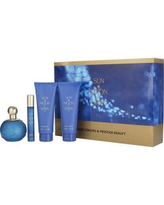 Sun Moon Stars: Eau de Toilette Spray Set - 3.4 oz EDT, Lotion, Shower Gel & Mini Perfume for Women
