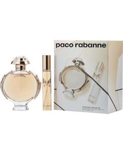 Paco Rabanne Olympea Eau De Parfum 2.7 oz & Travel Size 0.67 oz - Goddess in a Bottle