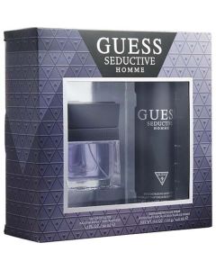 Guess Seductive Homme: 1.7 Oz EDT Spray & 6 Oz Deodorant Body Spray Set - Magnetic Appeal