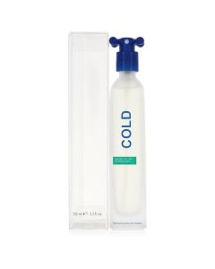 Benetton Cold Eau De Toilette Spray, Fresh Citrus Scent (3.4 oz)
