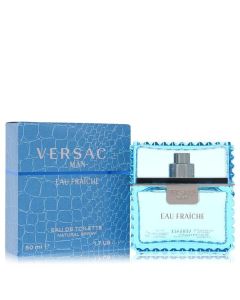 Versace Man Eau Fraiche - Blue, 1.7 fl oz - Fresh Scent for Men