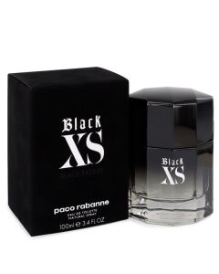 Paco Rabanne Black XS Eau de Toilette Spray (3.4 oz) - Bold & Spicy for Men