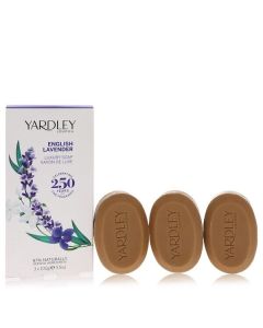 Yardley London Lavender Soap - 3 Bars (3.5 oz each) - Gentle Cleanse