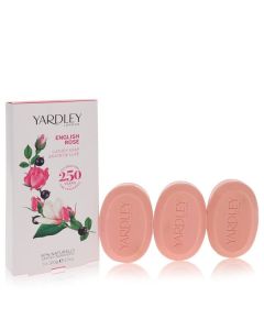 Yardley London English Rose Soap Set - Gentle Cleanse, Luxurious Fragrance