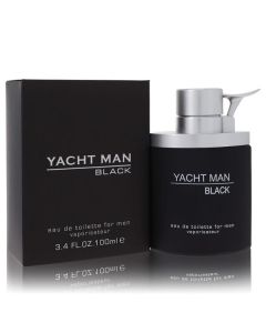 Myrurgia Yacht Man Black Eau De Toilette Spray - Bold & Mysterious - 3.4 fl oz for Men