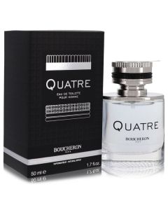 Boucheron Quatre Men's Cologne Spray - 1.7 oz - Fresh & Modern Scent