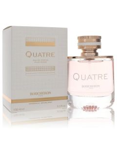 Boucheron Quatre Eau de Parfum Spray - Fresh Citrus Scent for Women 3.3 oz