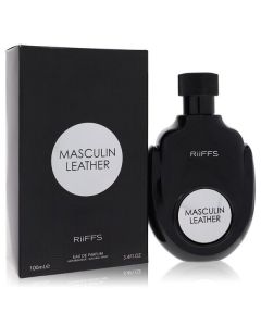 Riiffs Masculin Leather Eau de Parfum - 3.4 oz - Bold Fragrance for Men