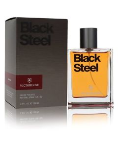 Victorinox Black Steel Eau De Toilette for Men - 3.4 oz