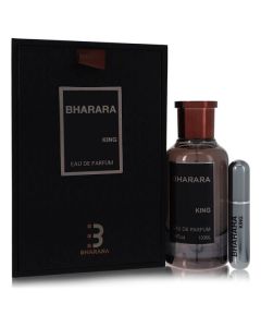 Bharara King Eau De Parfum for Men - Regal Scent, 3.4 oz + Travel Spray